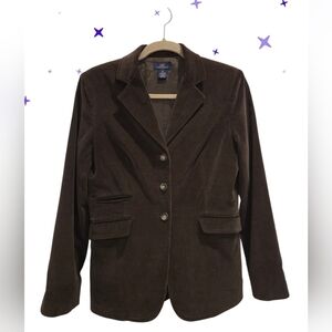 Brooks Brothers "346" 3 Button Corduroy Stretch Blazer, Chocolate Brown, 8P